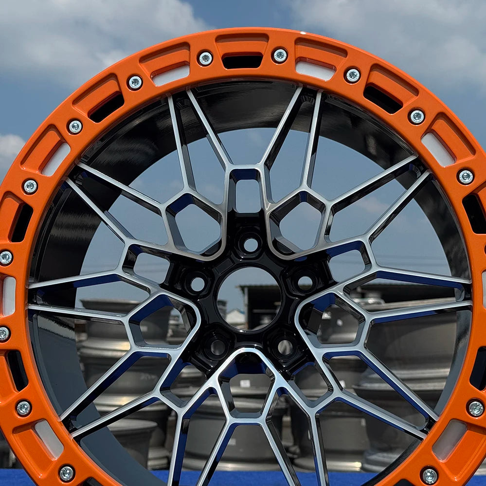 19 20 21 22 23 24 26 Inch Forged Racing Car Wheels Custom 5x112 6061-T6 Alloy Wheels with Beadlock for BMW M3