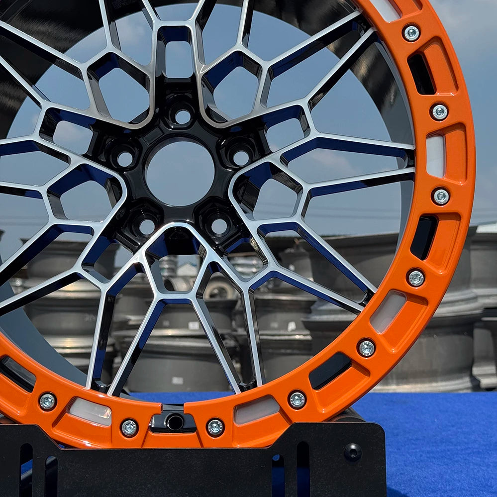 19 20 21 22 23 24 26 Inch Forged Racing Car Wheels Custom 5x112 6061-T6 Alloy Wheels with Beadlock for BMW M3