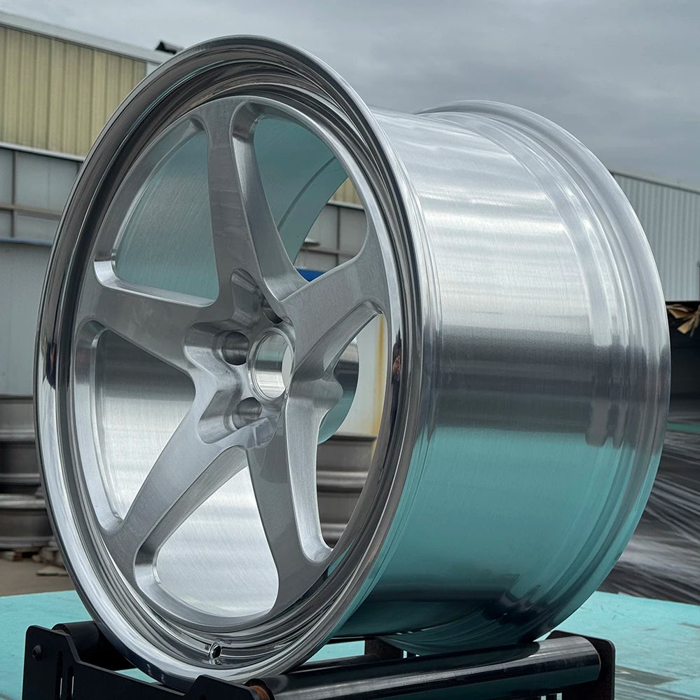 Forged Racing Car Wheels 21 Inch Deep Lip Forged Monoblock Wheels Custom Brushed Alloy Car Wheels for BMW M5