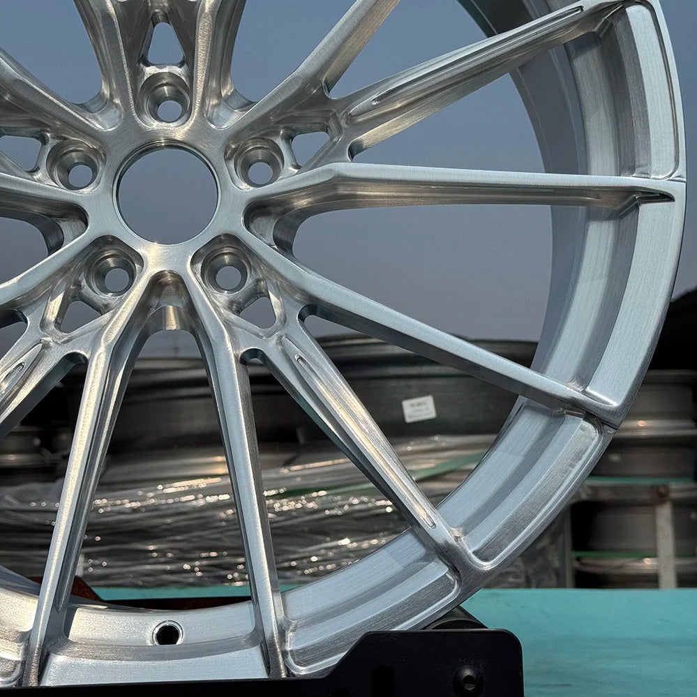 Factory Direct Sales Forged Passenger Car Wheels 19 20 21 22 23 24 Inch 5x114.3 Custom Brushed 6061-T6 Alloy Car Wheels