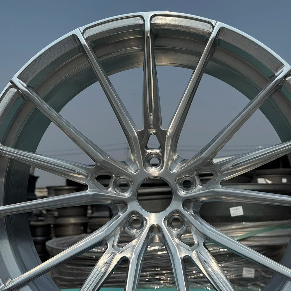 Factory Direct Sales Forged Passenger Car Wheels 19 20 21 22 23 24 Inch 5x114.3 Custom Brushed 6061-T6 Alloy Car Wheels