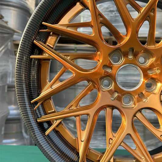 Carbon Fiber Wheels 20 21 22 24 26 Inch Forged Alloy Car Wheels Custom 5x112 5x120 5x114.3 Sport Rims