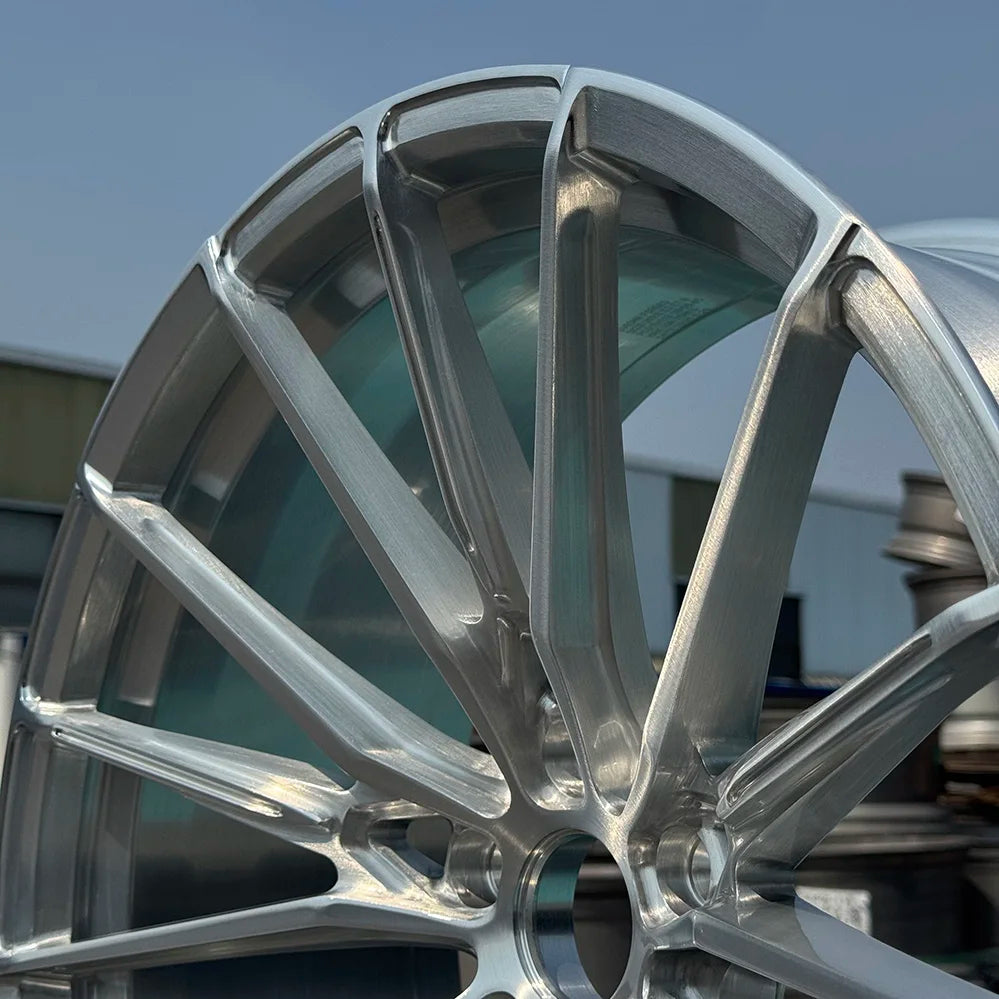 Factory Direct Sales Forged Passenger Car Wheels 19 20 21 22 23 24 Inch 5x114.3 Custom Brushed 6061-T6 Alloy Car Wheels