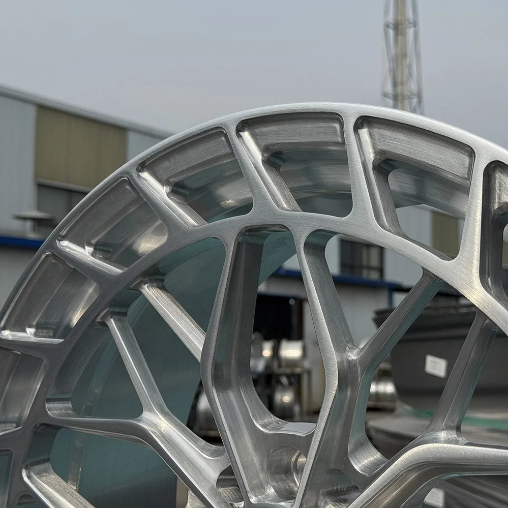 Forged Racing Car Wheels 5x120 Forged Monoblock Wheels Custom Brushed 6061-T6 Alloy Car Wheel Rims for Tesla Model S