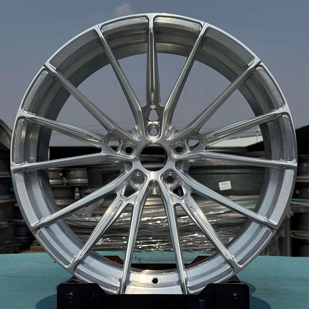 Factory Direct Sales Forged Passenger Car Wheels 19 20 21 22 23 24 Inch 5x114.3 Custom Brushed 6061-T6 Alloy Car Wheels