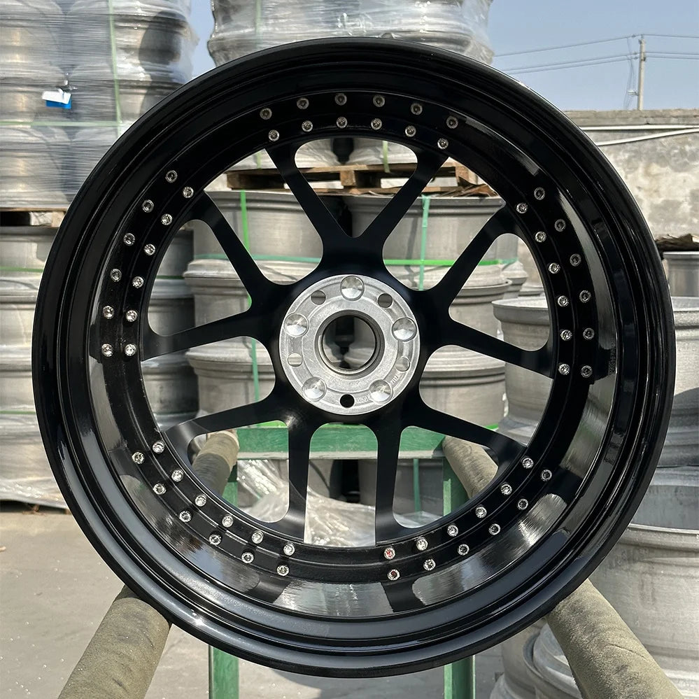 Forged Wheels 2 Piece Aluminum Alloy Rims 20 21 22 Inch Custom Carbon Fiber Wheels for 5x112 Passenger Car Wheels