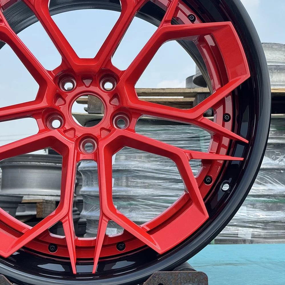 Forged 3-piece Wheel Style Custom 21x13 6061 Alloy Racing Car Wheels for BMW Mercedes Audi Porsche Lamborghini Corvette