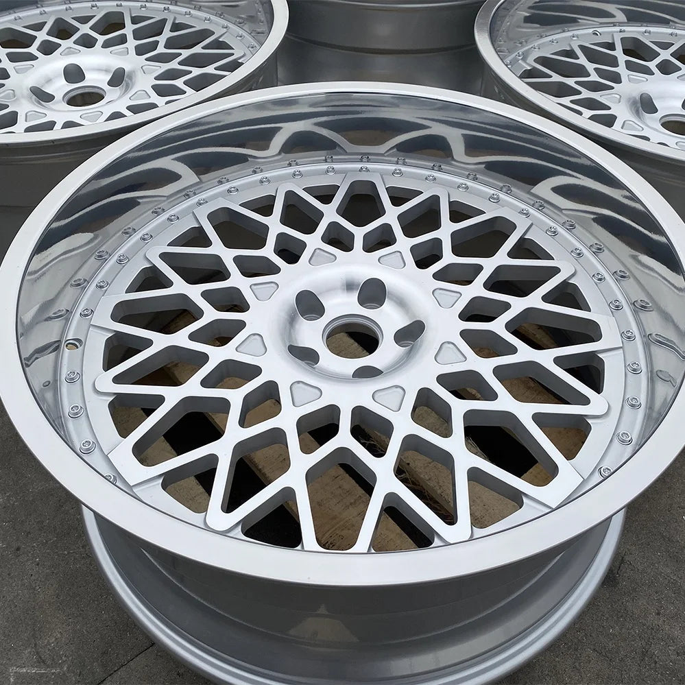High Quality 6061-T6 Aluminum Car Alloy Wheels Custom 24 Inch Polished Deep Lip Wheels Forged