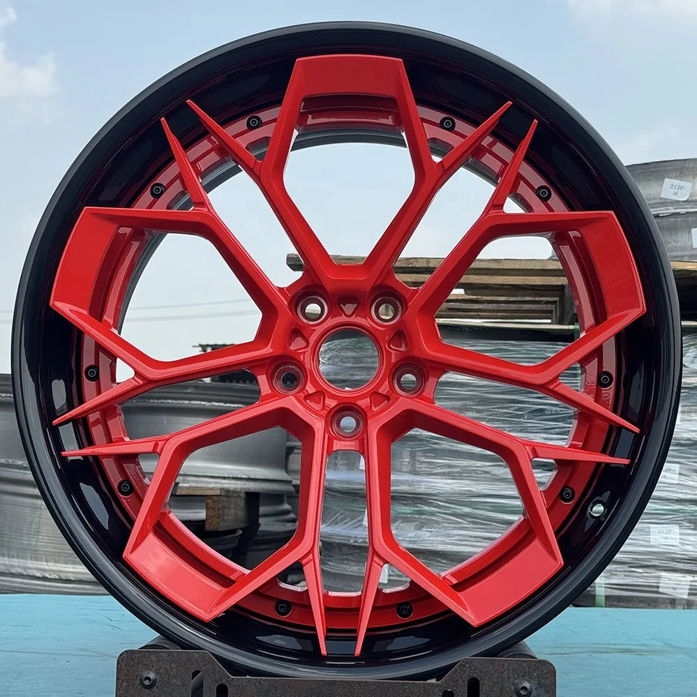 Forged 3-piece Wheel Style Custom 21x13 6061 Alloy Racing Car Wheels for BMW Mercedes Audi Porsche Lamborghini Corvette