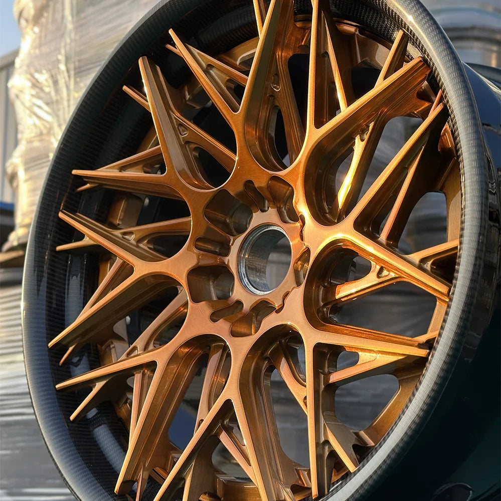 Carbon Fiber Wheels 20 21 22 24 26 Inch Forged Alloy Car Wheels Custom 5x112 5x120 5x114.3 Sport Rims