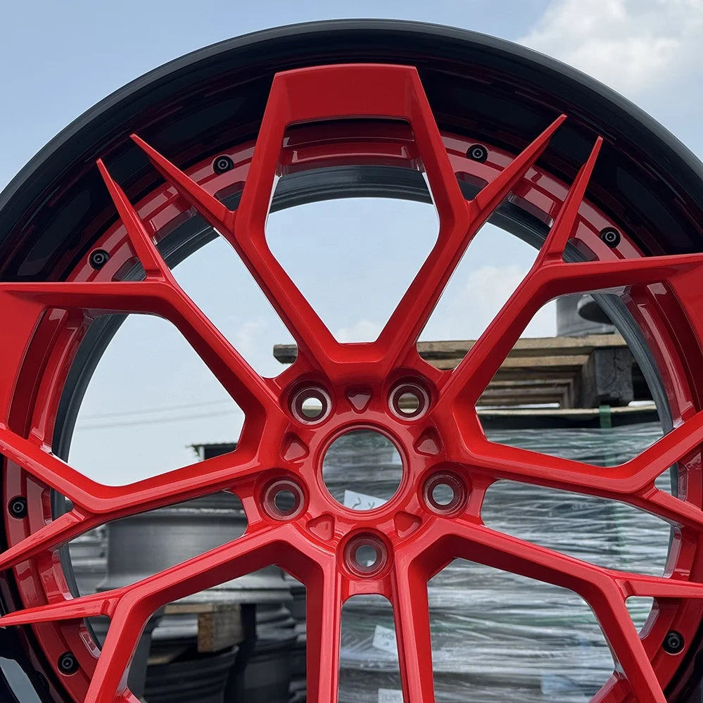 Forged 3-piece Wheel Style Custom 21x13 6061 Alloy Racing Car Wheels for BMW Mercedes Audi Porsche Lamborghini Corvette