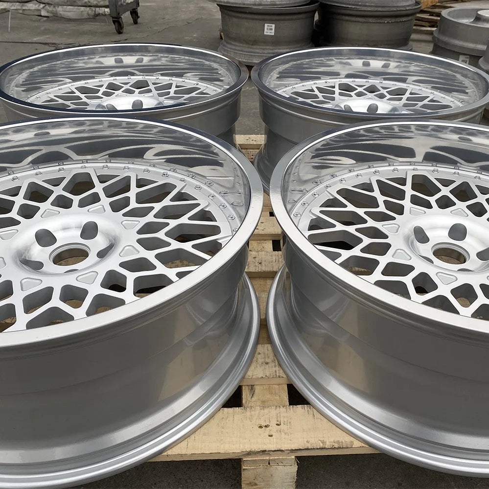 High Quality 6061-T6 Aluminum Car Alloy Wheels Custom 24 Inch Polished Deep Lip Wheels Forged
