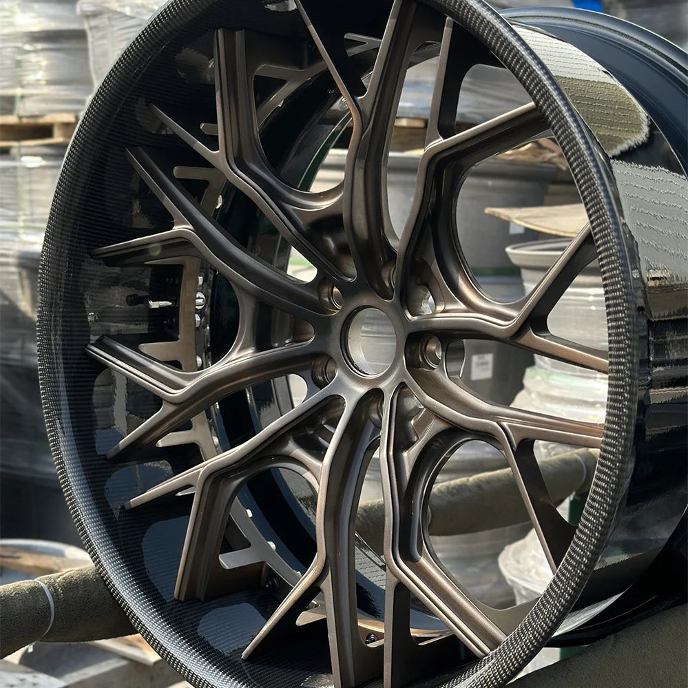 Carbon Fiber Wheels 20 21 22 24 26 Inch Forged Alloy Car Wheels Custom 5x112 5x120 5x114.3 Sport Rims