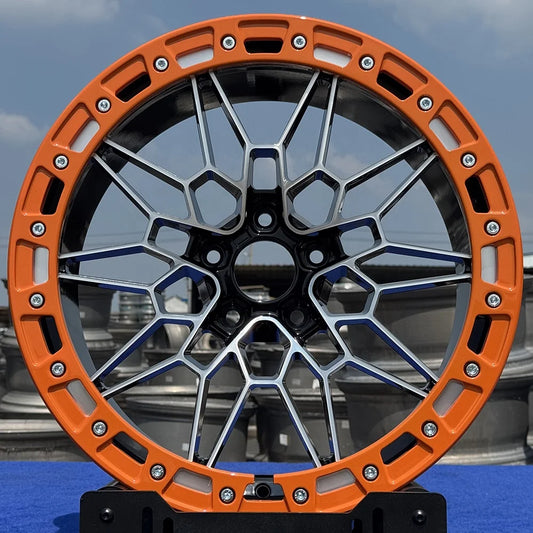 19 20 21 22 23 24 26 Inch Forged Racing Car Wheels Custom 5x112 6061-T6 Alloy Wheels with Beadlock for BMW M3