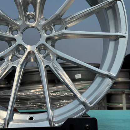 Factory Direct Sales Forged Passenger Car Wheels 19 20 21 22 23 24 Inch 5x114.3 Custom Brushed 6061-T6 Alloy Car Wheels