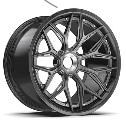 Brand New Design Forged Alloy Wheels 18 19 20 21 22 23 24 Inch  Carbon Fiber Forged Car Wheel