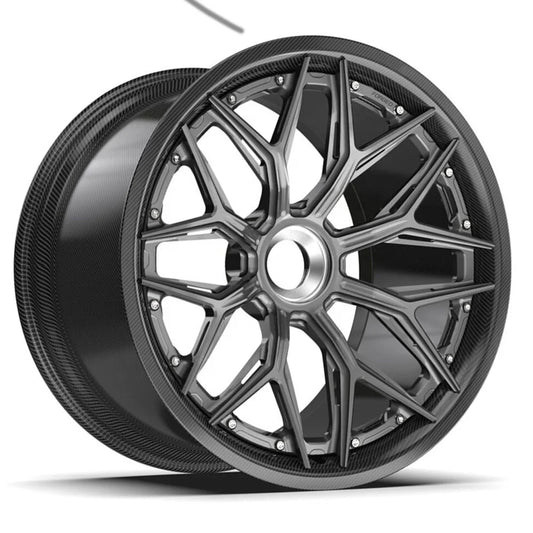 Brand New Design Forged Alloy Wheels 18 19 20 21 22 23 24 Inch  Carbon Fiber Forged Car Wheel