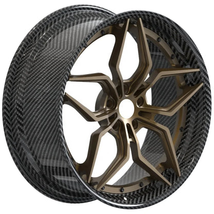 GVICHN 20 21 22Inch Forged Racing Car Wheel Custom 6061-T6 Alloy Carbon Fiber Car Wheels for BMW M2 