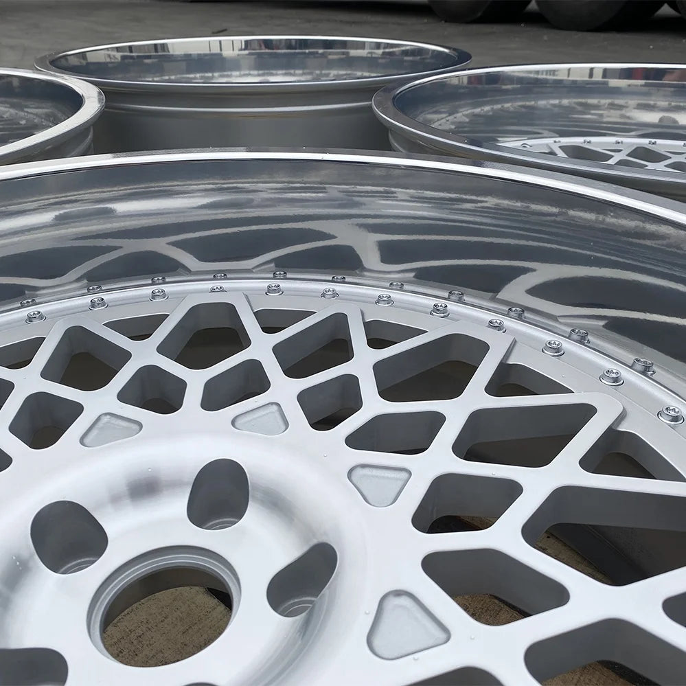 High Quality 6061-T6 Aluminum Car Alloy Wheels Custom 24 Inch Polished Deep Lip Wheels Forged 
