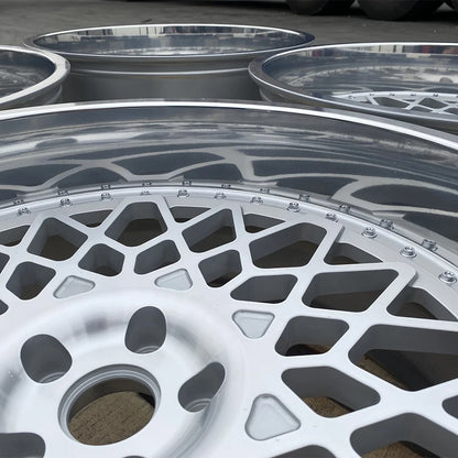 High Quality 6061-T6 Aluminum Car Alloy Wheels Custom 24 Inch Polished Deep Lip Wheels Forged 