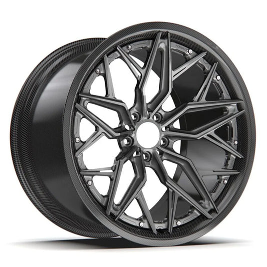 Brand New Design Forged Alloy Wheels 18 19 20 21 22 23 24 Inch Carbon Fiber Forged Car Wheel 
