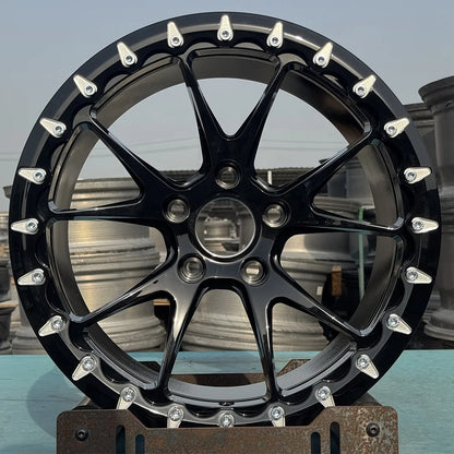 19 20 21 22 24 Inch Forged Racing Car Wheel Custom Off-road Wheel with Beadlock for BMW  Jeep